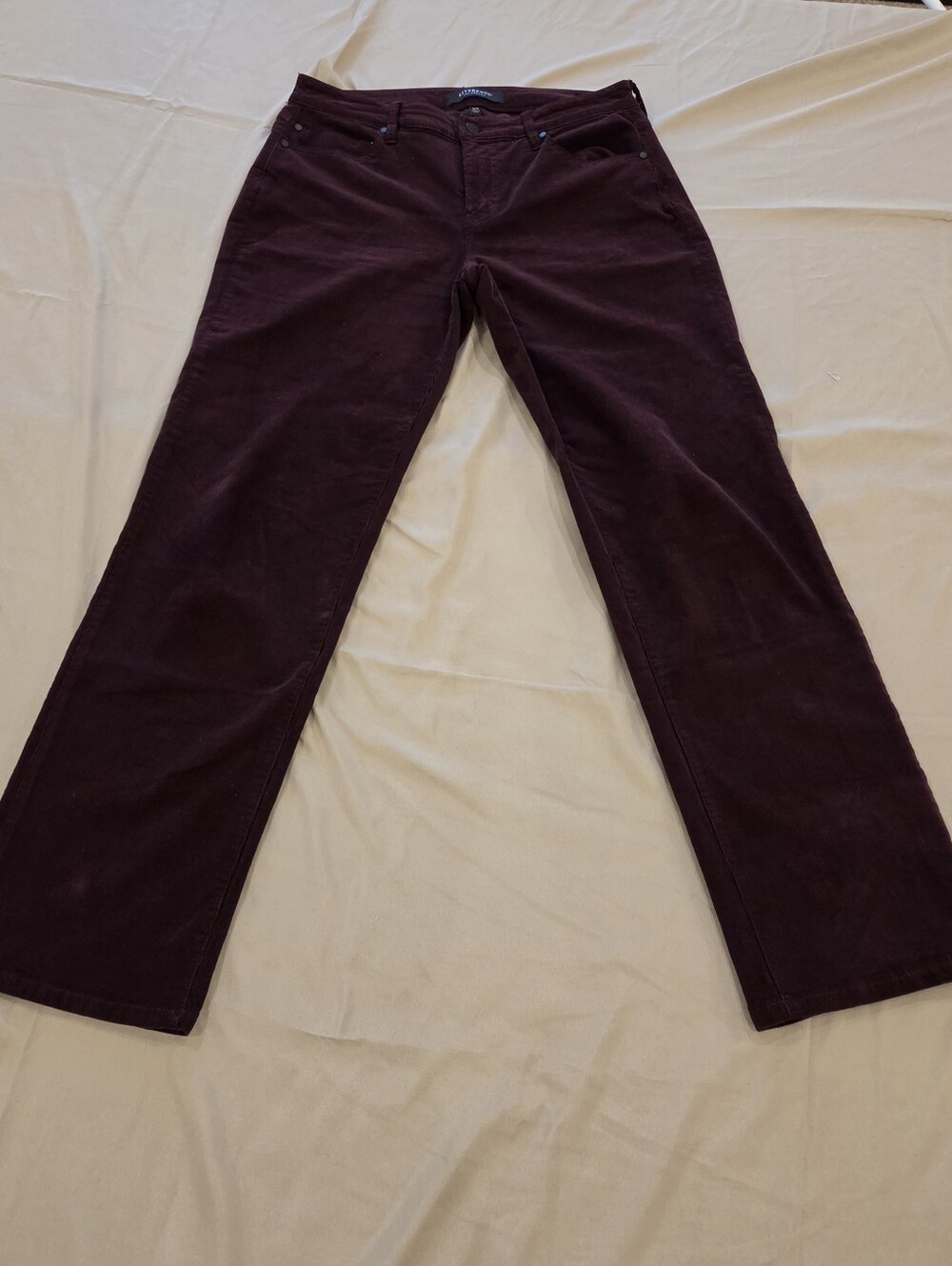 Liverpool Los Angeles Marley Girlfriend Corduroy Pants Burgundy Size 8/29